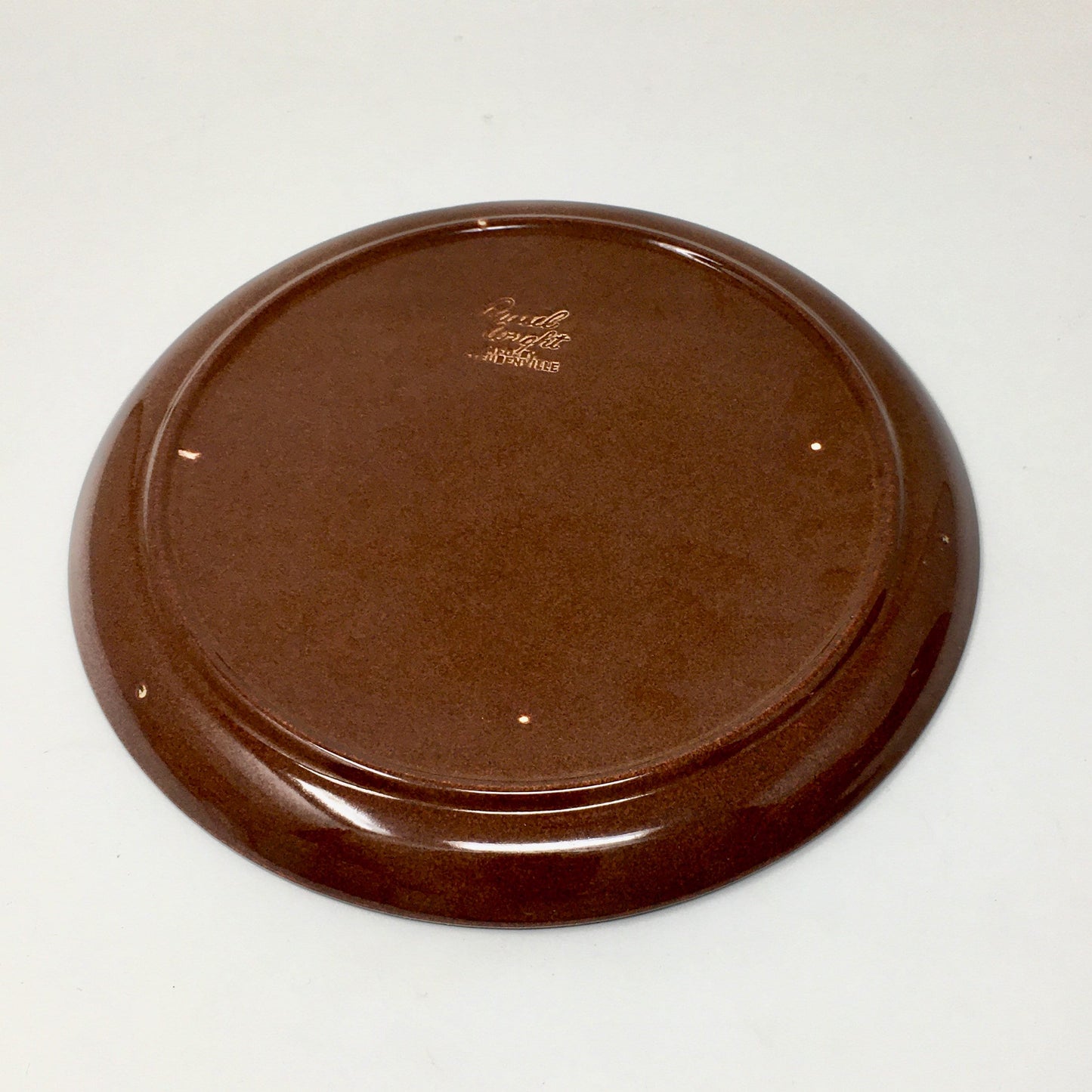 Russel Wright Bean Brown Dinner Plate | American Modern