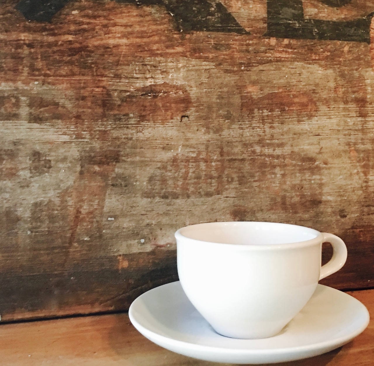 Russel Wright White Cup and Saucer | Iroquois Casual China