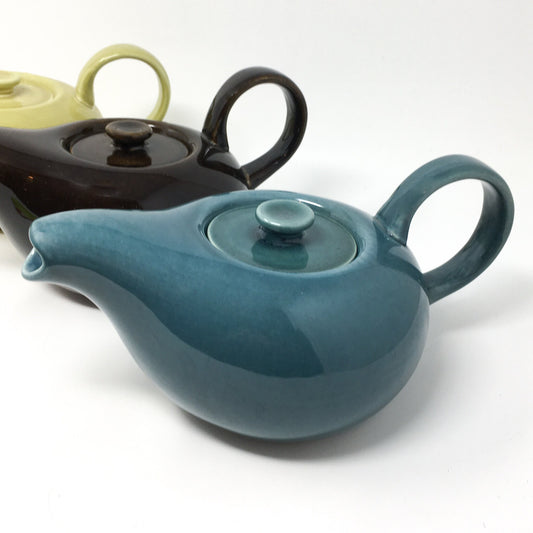 Russel Wright Seafoam Teapot | American Modern Steubenville Pottery