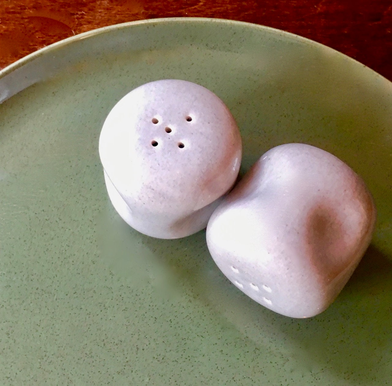 Russel Wright Granite Gray Salt and Pepper Shakers: American Modern