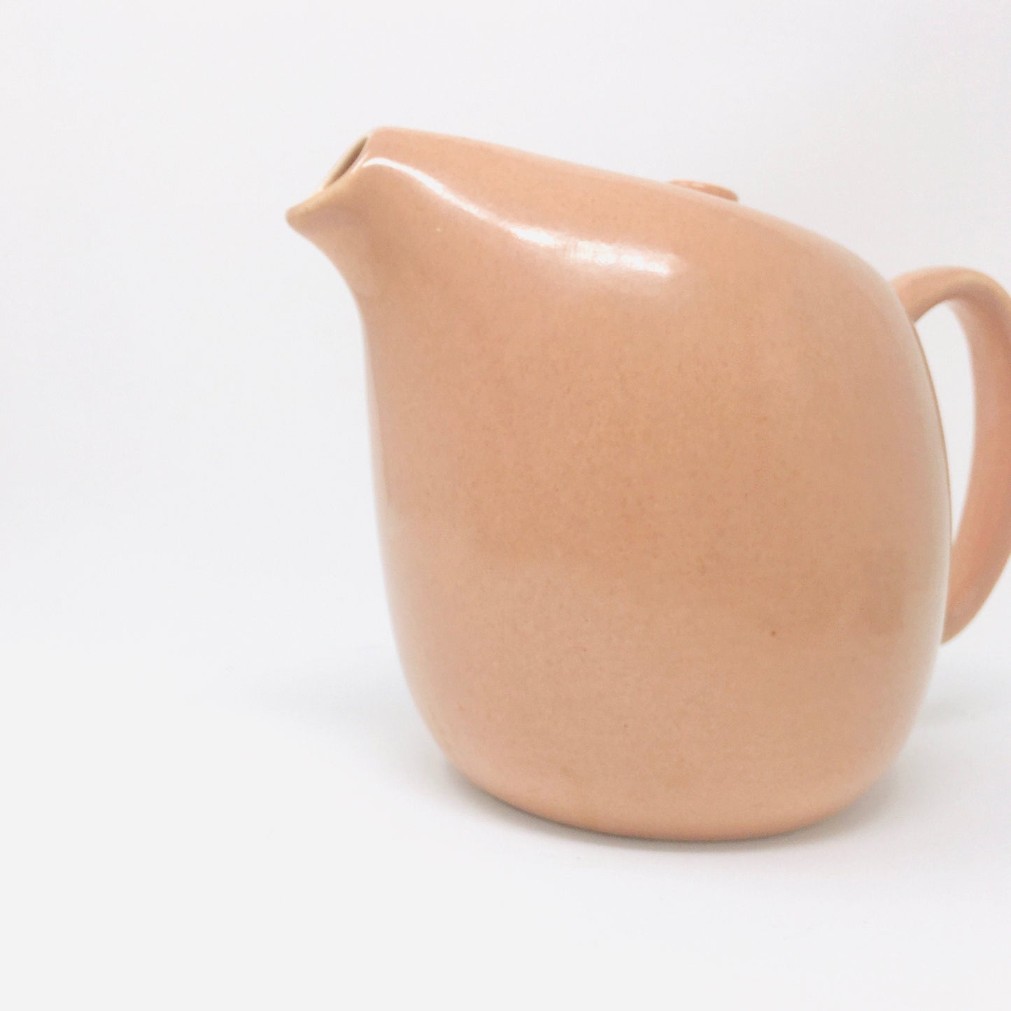 Russel Wright Coffee Pot, Coral, Large Coffee Server, American Modern, Steubenville Pottery, circa 1950