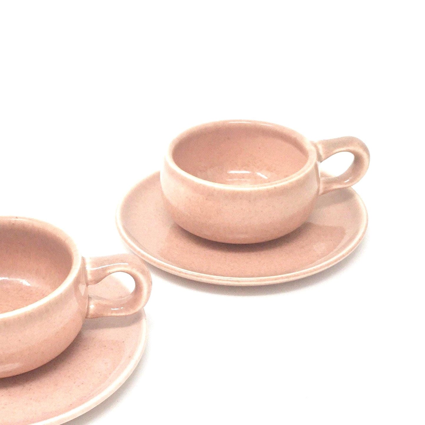 Russel Wright Coral After Dinner Cup and Saucer | American Modern