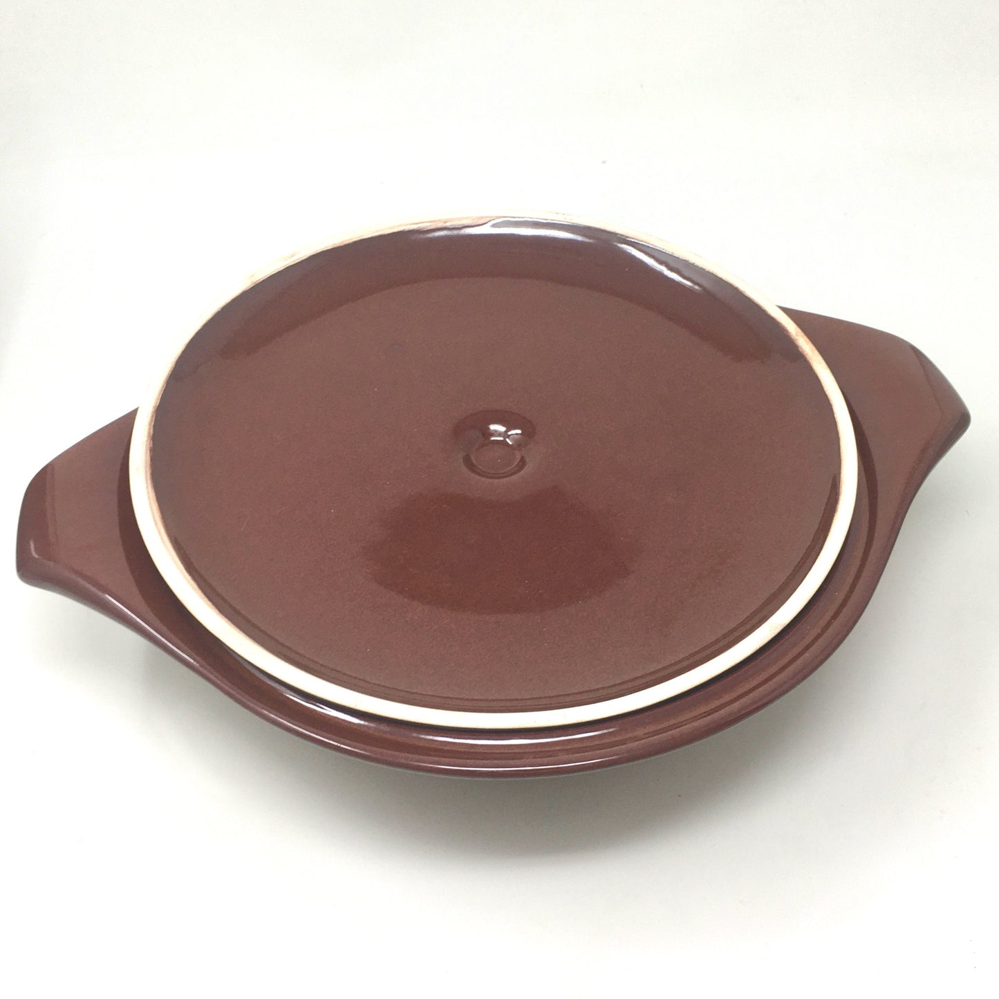 Russel Wright, Covered Serving Dish, Bean Brown, American Modern, Steubenville Pottery, Ohio, 1930s
