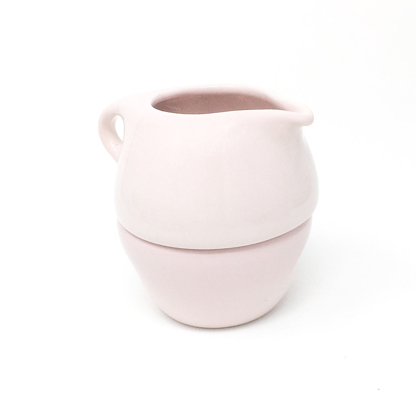 Russel Wright Casual Stacking Cream and Sugar | Pink Sherbet